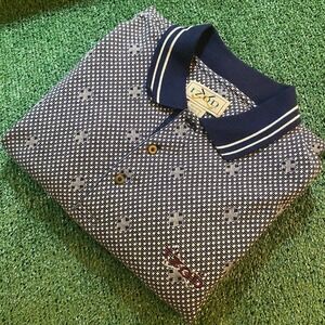 IZOD Men's Golf Shirt Blue Size Large